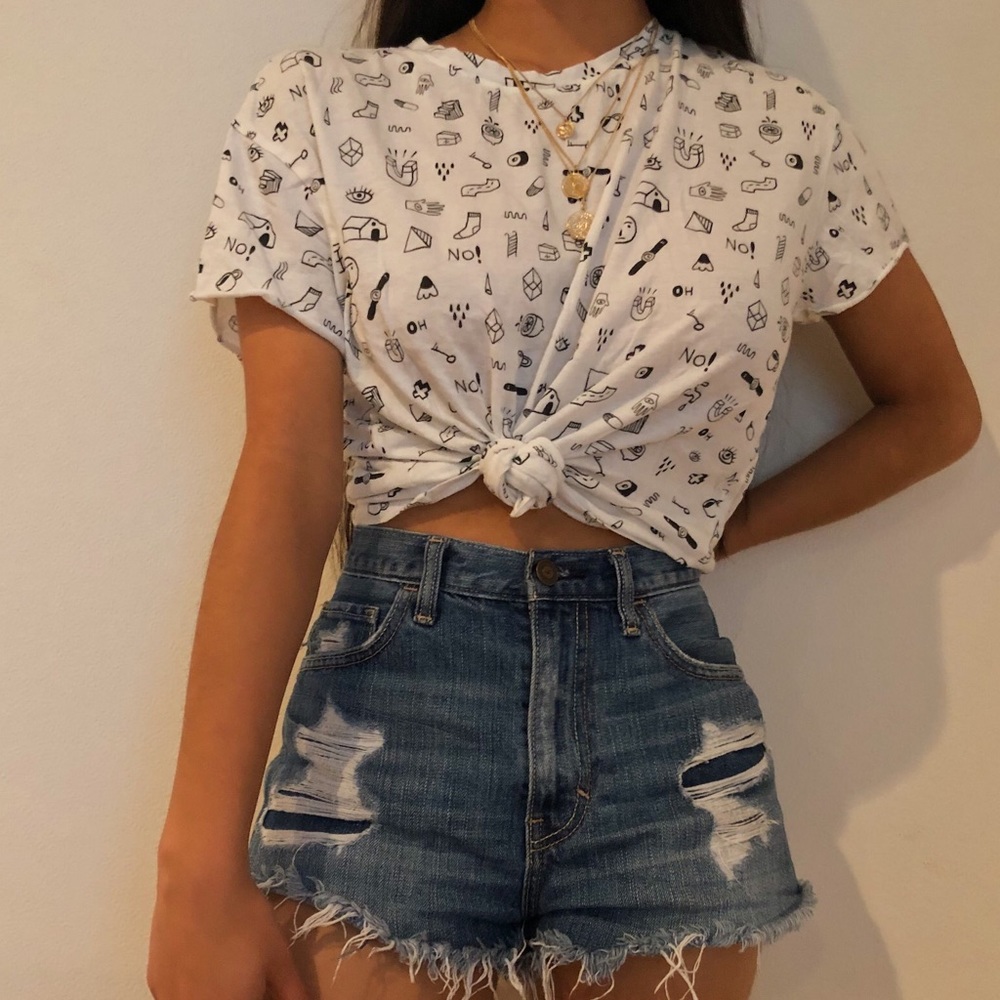 ZARA printed graphic tee